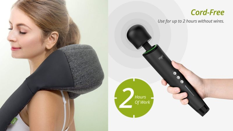 Mynt Cordless Neck and Shoulder Massager | $56 | Amazon | Promo code MYNT2241Mynt Cordless Handheld Massager | $34 | Amazon | Promo code MYNT2842